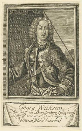 Bildnis des Georg Wilhelm, Margraff zu Brandenburg-Culmbach