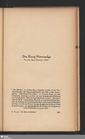 Das Einzig Notwendige