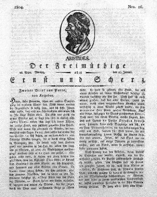 Nro. 16., Montag den 23. Januar