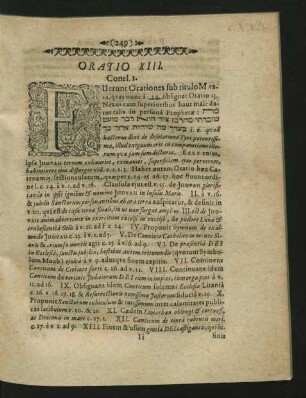 Oratio XIII.