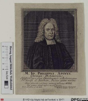 Bildnis Johann Philipp Apin(us)