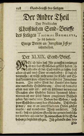 XLXIX. Send-Brief. - LXIV. Send-Brief.
