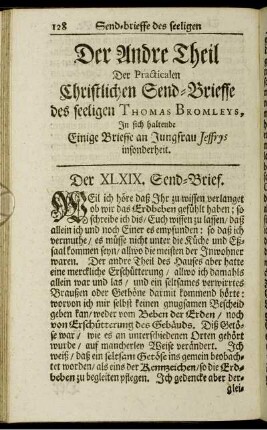 XLXIX. Send-Brief. - LXIV. Send-Brief.