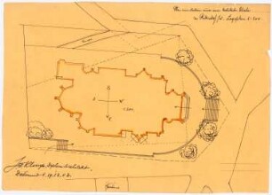St. Laurentius, Rudersdorf bei Wilnsdorf: Lageplan 1:200