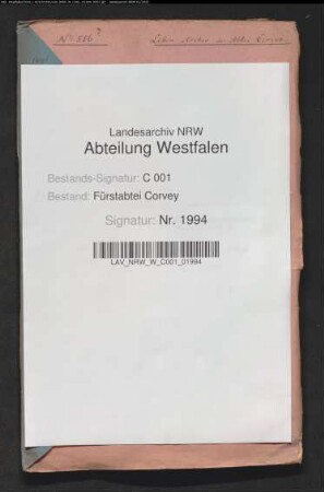 Corveyer Lehnsfiskal gegen Graf von Plettenberg-Lehnhausen wegen rückständiger Abgaben an die Propstei Marsberg