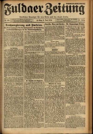 Ausgabe vom Freitag, den 06. Juni 1924.