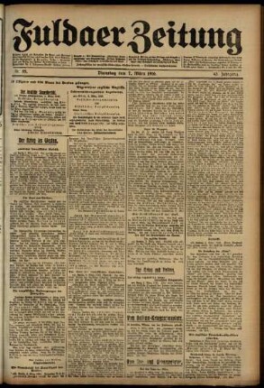 Ausgabe vom Dienstag, den 07. März 1916.