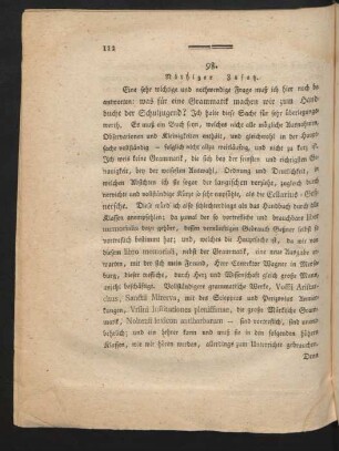 98. Nöthiger Zusatz.