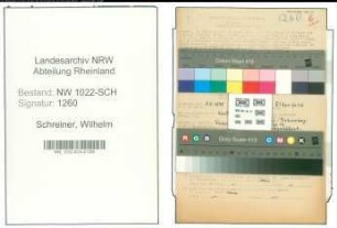 Entnazifizierung Wilhelm Schreiner , geb. 08.09.1895 (Gerichtsrat)