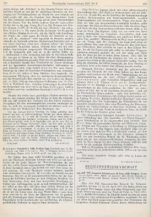 572-573 [Rezension] Atti dell'VIII Congresso Internazionale di Storia delle Religioni