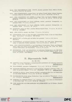 H. Altperuanische Stoffe (Nr. 988-994)