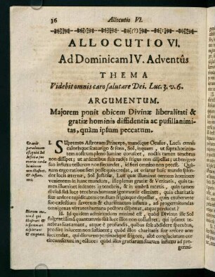 36-41, Allocutio VI.