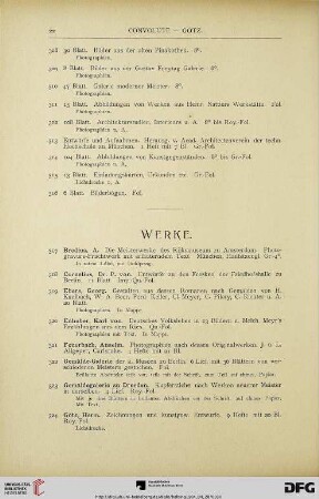 Werke (Nr. 317-338)