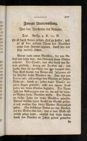 107-123, Zweyte Unterweisung.