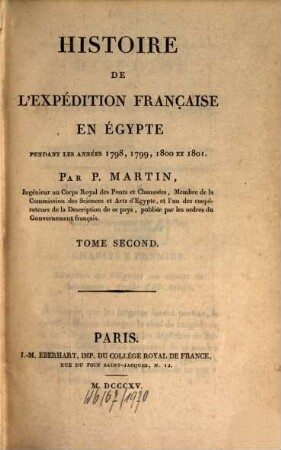Histoire de l'expédition française en Egypte, 2