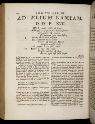 Ad Ælium Lamiam. Ode XVII. / A Eliuslamia. Ode XVII. - Ode XXX.