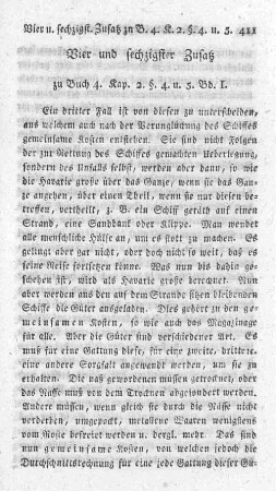 Vier und sechzigster Zusatz zu Buch 4. Kap. 2. §. 4. u. 5. Bd. 1.