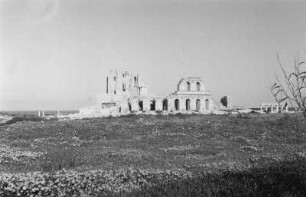 Römische Ruinen in Sabratha : Blick auf Ruinen