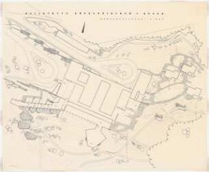 Grünflächen Heilstätte Engelskirchen: Lageplan mit Gartenplan 1:500