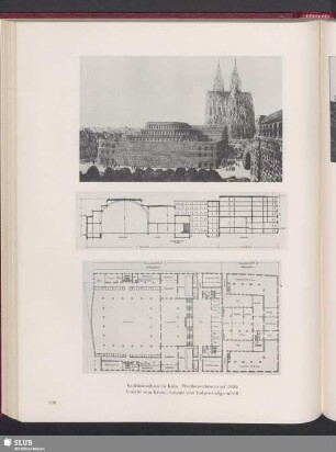 Kaufmannshaus in Köln, Wettbewerbsentwurf 1922, Erdgeschoßgrundriß