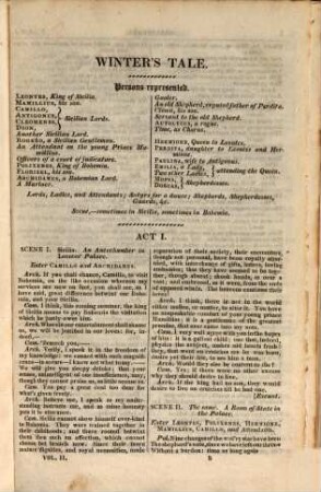 The dramatic works of Shakspeare : complete in three volumes, 2