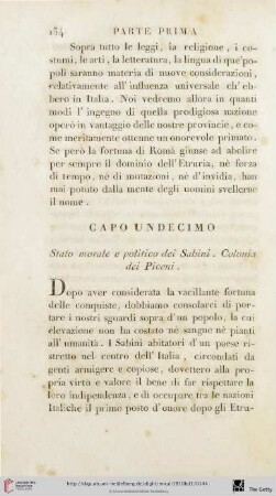 Capo undecimo