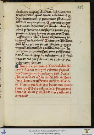 [106r - 131v] De fine religiosae perfectionis.