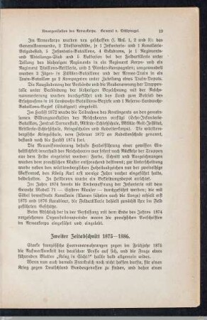 Zweiter Zeitabschnitt 1875-1886