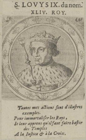 Bildnis von Lovys IX., König von Frankreich