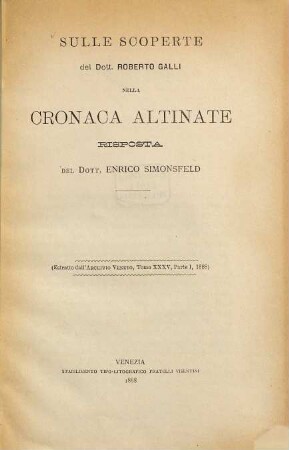Sulle scoperte del Dott. Roberto Galli nella cronaca altinate