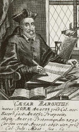 Bildnis des Kardinals, Historikers, Musikgelehrten und Bibliothekars im Vatikan Caesar Baronius