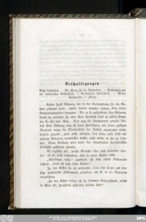 Beschuldigungen.