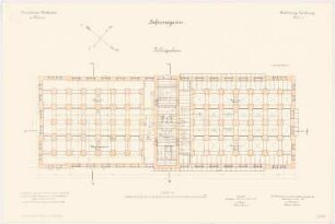 Proviantamt, Mainz Hafermagazin: Grundriss Keller 1:100