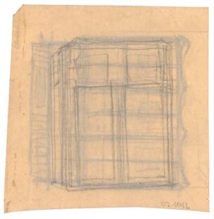 Möbelskizze : Zweitüriger Schrank
