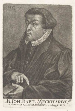 Bildnis des Ioh. Bapt. Meckhardt