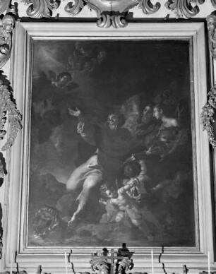 Der heilige Antonius Abas in der Wüste