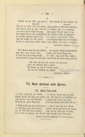 VI. Aus Heimat und Ferne