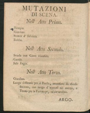 Mutazioni di scena
