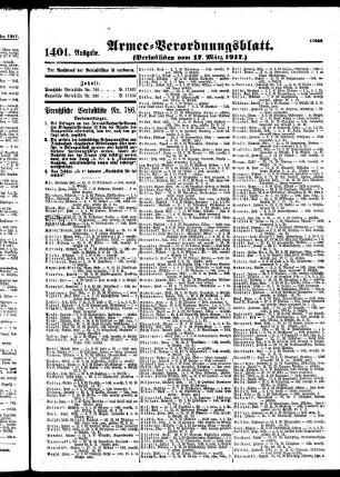 1401.Ausgabe. Samstag, 17. März 1917