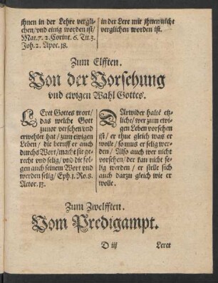 Zum Zwelfften. Vom Predigampt.