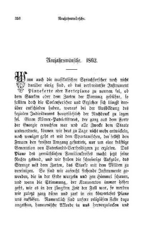 Neujahrswünsche. 1862