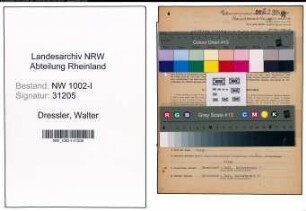Entnazifizierung Walter Dressler, geb. 15.03.1898 (Kaufm.Angest.)