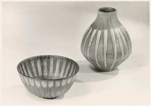 Vase und Schale von Friedegart Glatzle
