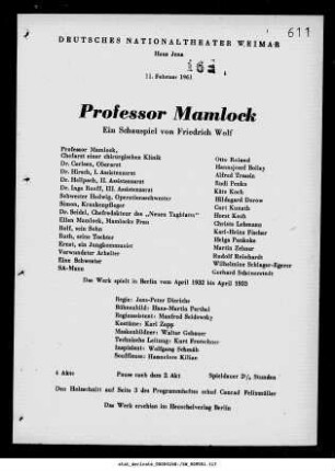 Professor Mamlock