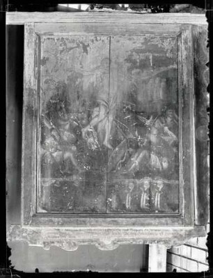 Evangelische Kirche; Epitaph auf Holz gemalt