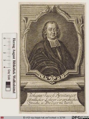 Bildnis Johann Jacob Breitinger (II)
