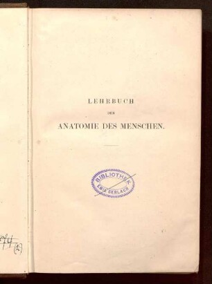 2: Lehrbuch der Anatomie des Menschen