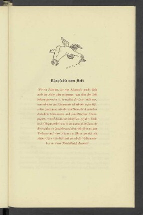 Rhapsodie vom Sekt