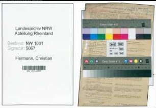 Entnazifizierung Christian Hermann, geb. 04.12.1892 (Lehrer)