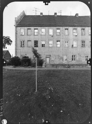 Trebsen/Mulde. Schloß (1509-1527). Seitenfront (Teilansicht) von Südost
